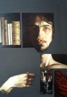 Selfportrait [detail] | Oil on canvas, cm 80 x 80, 2002