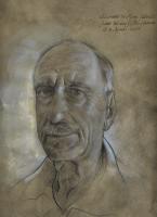 Portrait of my Father, pencil and watercolour on coloured paper, cm 25 x 36, August 2011